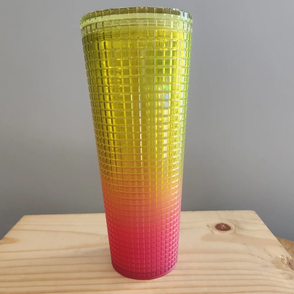 Starbucks 2022 Pink and Yellow Gradient Tumbler